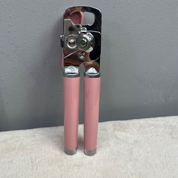 Kitchenaid Can Opener Pink Hand Crank Manual Working - Picture 3 of 5